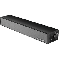 New fabric design super bass 20W bluetooth soundbar wireless speaker with fm radio and audio in for home theatre