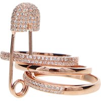 High quality fashionable multi-layer new women's silver rings 925 silver