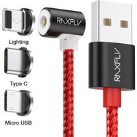 Free Shipping High Quality Magnetic Charger RAXFLY L-Type Design USB Cable Magnet Mobile Phone Cable