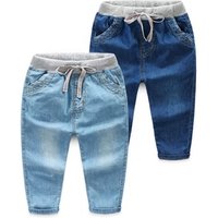 Denim Casual Full Length Trousers