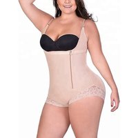 Plus Zipped Full Body Shaper Bodysuit
