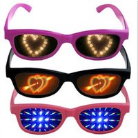 Heart diffraction glasses for night club Xmas party