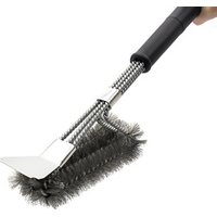 Stainless Steel Bristle Free 18" BBQ Grill Brush Scraper