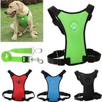 Air Mesh Puppy Pet Car Clip Lead Safety for Travel Dogs Dog Car Seat Harness