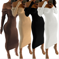 Long Sleeve Slim Fit Maxi Sweater Dress