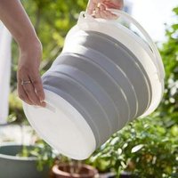 2019 Collapsible 10L Plastic Cleaning storage bucket - Foldable Round Tub - Portable Fishing Water Pail - Space Saving Waterpot