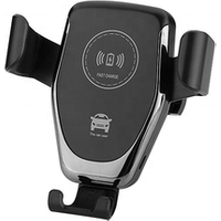 Promotion price aluminum 10w Qi wireless fast charger Air Vent 360 degrees Mobile Phone Mount phone charger wireless