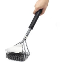 Stainless Steel BBQ Grill Brush Scraper Easy Cleaning