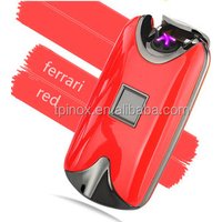 Smart USB dual arc lighters/fingerprint charging metal windproof cigarette lighter factory direct sales