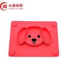 Dog Shaped Silicone Pet Feeding Mat