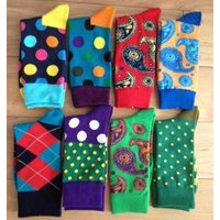Men's Colourful Combed Cotton Dress Socks