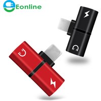 Mobile phone 2 in 1 Splitter For X XS MAX 8 7 Audio Charging Adapter For 8-PIN Headphone Splitter Adapter Converter