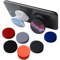 2019 new arrival bulk cheap promotional UV print Sublimation black foldable mobile phone socket with custom logo