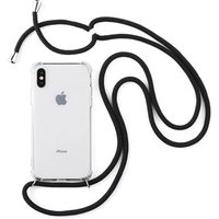 Free Sample Shockproof Cross Shoulder Chain Strap Case For iPhone XS Max XR X 7 8 Plus Case Clear TPU Necklace Neck Rope Cover
