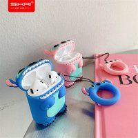 SIKAI Dropshipping Promotion Gift For Airpods Case 3D Cute Silicone Cartoon Airpods Charging Dock Cover