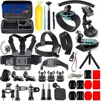 50 in 1 Kit Accessories for Gopro Hero Sport Camera Accessory with Bracket and Protective Bag Case