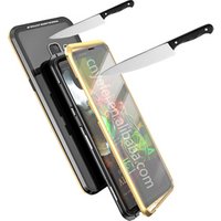 2 Tempered Glass Magnetic case For Samsung A50 A60 A70 A80 Magnetic cover For Samsung A40 A30 A20 A10 Magnetic phone case