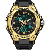 SANDA 739 Top Brand Sports Men's Watches Luxury Military Quartz Watch Men Waterproof S Shock Clock relogio masculino