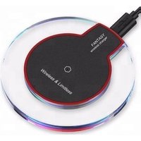 hot products 2019 qi fantasy crystal wireless phone charger led