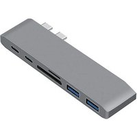 Multi Function 6 in 1 USB 3.0 Mini Adapter Hub Type-C USB3.0 USB-C Adapter Type C Hub
