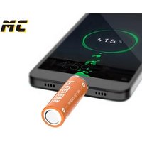 Wireless Rechargeable AA AAA Battery Powered Mini Powerbank for Emergency Power Supply