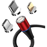 Factory price USB cable magnetic data cable Round shape 360 degree mobile data cable