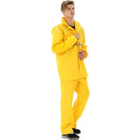 Rain clothing raincoat 190T polyester double cloth for man woman rain jacket and pants