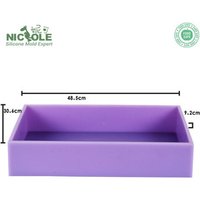 Nicole wooden soap mold with silicone liner loaf