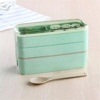 3 Layer Wheat Straw Bento Lunch Box