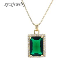 2019 new earrings pendant set glass main stone necklace drop pendant