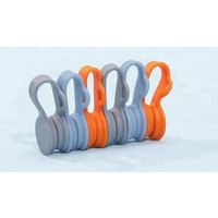Soft silicone earphone cable cord organizer can be key organizer/ Magnetic Twist Ties