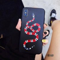Top selling Euramerican fashion design embossing tiger /snake TPU slim phone case phone Cover For iphone X/XS