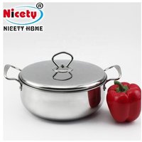 3 Piece Stainless Steel Cooking Pot Pan Set