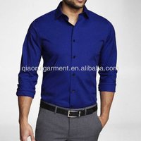 Royal Blue Slim Fit Dress Shirt