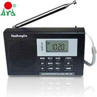 Rechargeable Digital Fm Am Mw Sw Lw Radios With Set Up 360 Degree Rod Antenna