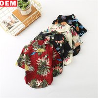 Dog Cotton Shirt Flower Design