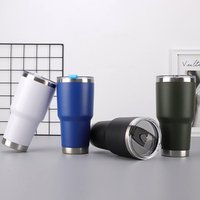 Powder Coated Stainless Steel Tumbler