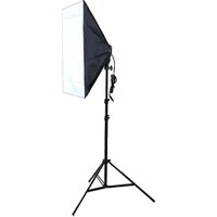 PULUZ Photography Video Four Socket Lamp Holder 50 X 70CM Flash Lighting Softbox 2m Light Stand Photo Studio Softbox Kit