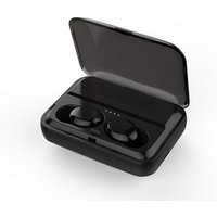 Cheapest but high quality IPX7 Waterproof TWS Wireless BT Earphone BT 5.0 Earbuds Support Mobile Charging F9 Black White colors