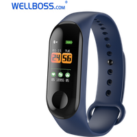 New Hot Selling Deep Waterproof HD Color Screen W3 Smart Bracelet Fitness Track Sport Measurement Intelligent M3 Smart Bracelet