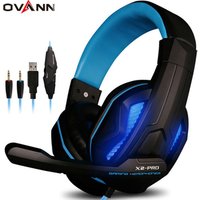 Ovann X2-PRO OEM Custom Led Light PS4 Noise Cancelling Usb Gaming Headsets Glowing PC Wired Headphone Factory Manufacturers