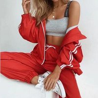 Hooded Jogging Tracksuit Set