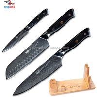 FINDKING G10 Handle 67 Layer Damascus Steel 8 inch Chef Knife Set