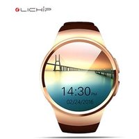 LICHIP wholesales support IOS and android round screen KW18 smart watch