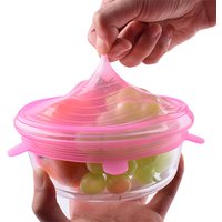 Reusable Silicone Stretch Lids 6 Pack