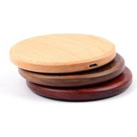 Custom logo wireless charger wooden Mobile Phone Use Fast Qi Wireless Charger