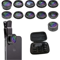 Best quality universalwide angle telescope macro cell phone 10 in 1 camera lens kit