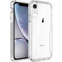 Soft Slim TPU Protective Shockproof Bumper Phone Cases with Air Cushion Thin Transparent Hard PC Back Cover for iPhone XR