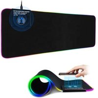 New Fashion 3 in 1 Fast 10W Wireless Charging Keyboard Mat RGB LED Light Gaming Mouse Pad with Wireless Charger