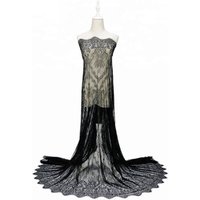 Dubai Chantilly Eyelash Lace Fabric Dresses